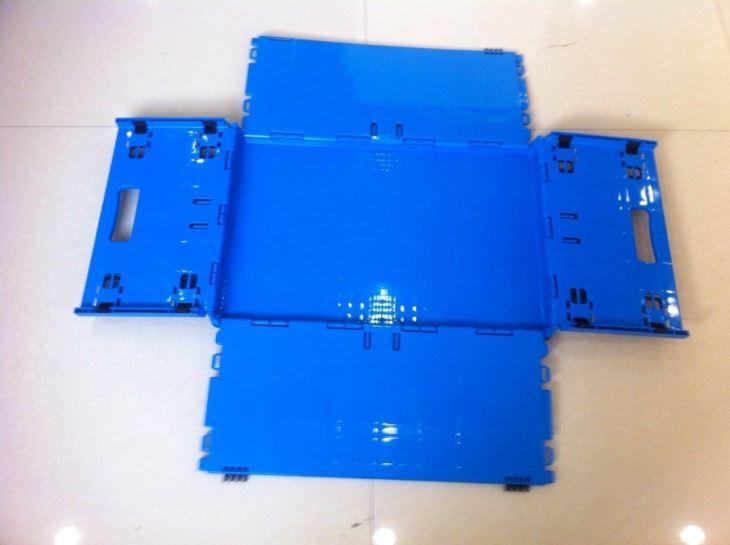 Cajas pequeñas cerradas de plástico plegables de 600*500*340 mm