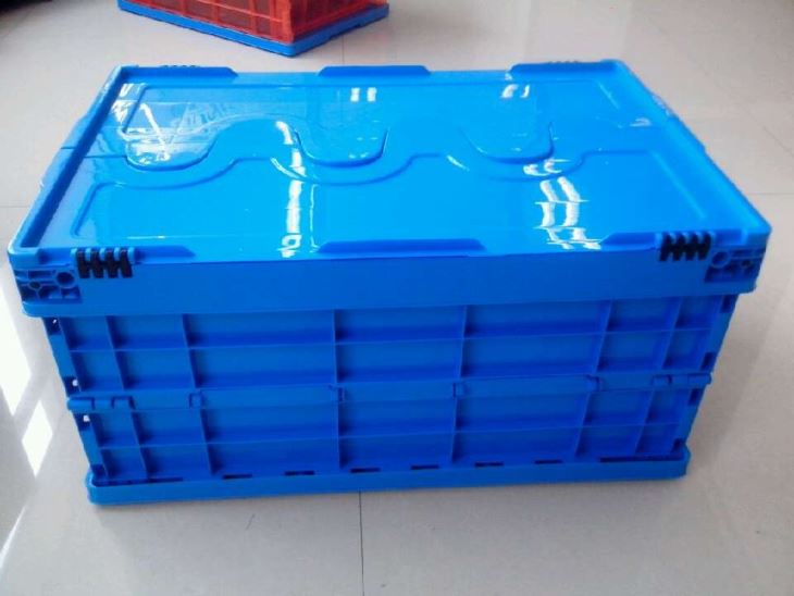 Cajas de plástico plegables pequeñas de HDPE de tipo sólido de 600*400*150 mm