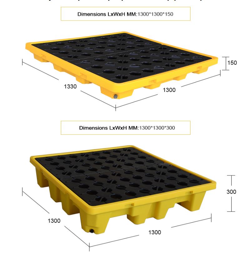 4 Drum Pallet size