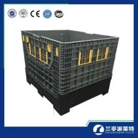 Contenedor de plataforma de plástico plegable para trabajo pesado a la venta