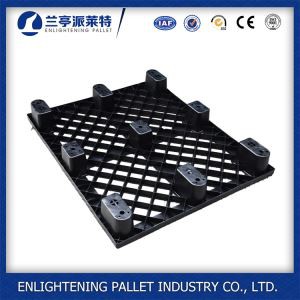 1200x1000x140mm 9 patas de carga de exportación negro plataforma de plástico de un solo uso