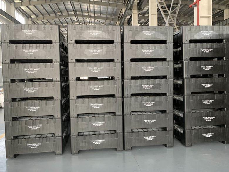 La caja de paletas plegable de gran tamaño se envió a Corea hoy