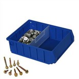 Contenedor de estante de plástico encajable