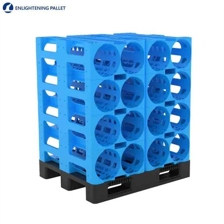 Estante apilable para almacenamiento de botellas de agua