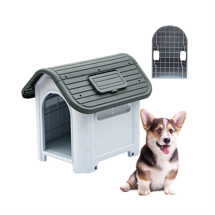 Casa de perro impermeable de plástico al por mayor para interiores y exteriores