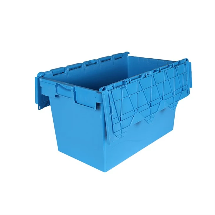 Contenedor de plástico encajable y apilable de 50 kg para mudanzas