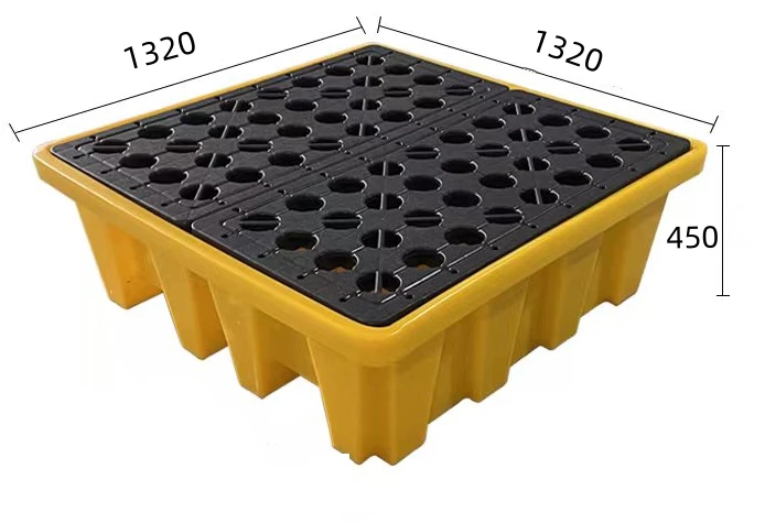 4 paleta de derrames de batería con altura 430 mm