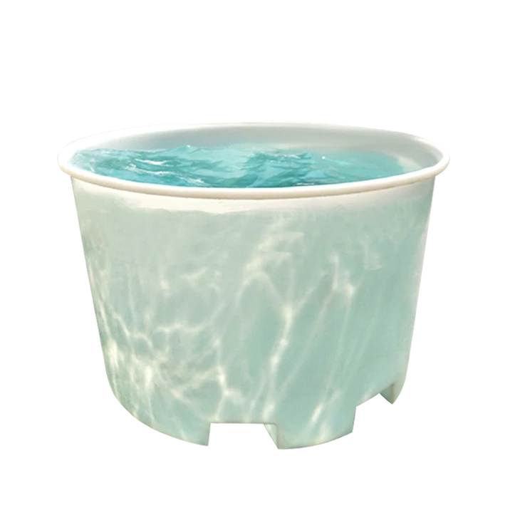 Bucket de canal de ganado de agua de plástico con tapa