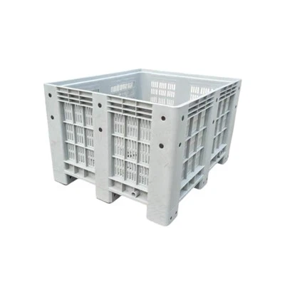 Caja de paletas de plástico de malla completa 1200 × 1000 para almacenamiento