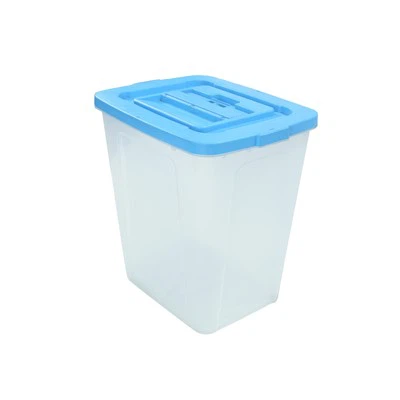 Bolas de plástico transparentes de tapa azul