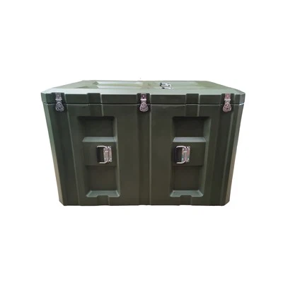 Caja de almacenamiento moldeada de roto dura