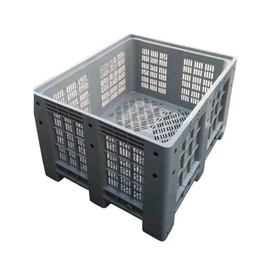 Contenedor de plástico a granel ventilado para trabajos pesados-con un tamaño de 1200 × 1000 mm