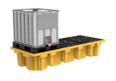 Paleta de contención de derrames IBC - 3 Tambores
