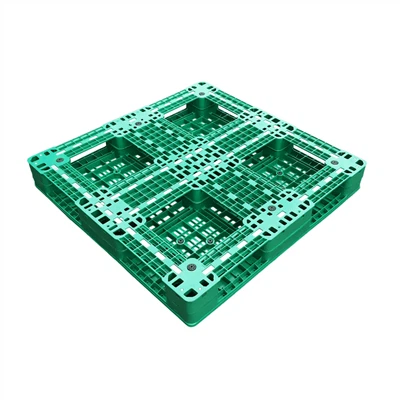 Palets de plástico ventilados de dos pisos no reversibles