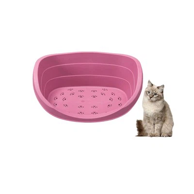 Cama ovalada duradera de plástico para perros