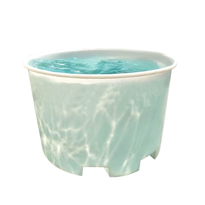 Bucket de canal de ganado de agua de plástico con tapa